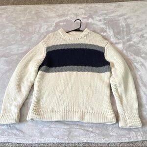 American Eagle Outfitters Vintage Chunky-Knit Lambswool Colorblock Sweater XL